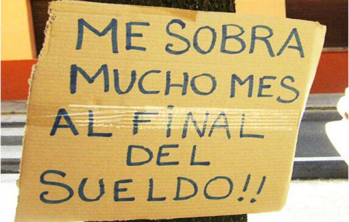 Los salarios pierden por goleada