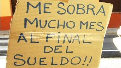 Los salarios pierden por goleada