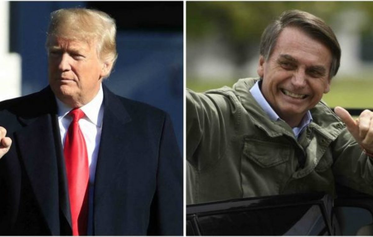 Bolsonaro viajó a EEUU a sellarsu alianza con Donald Trump