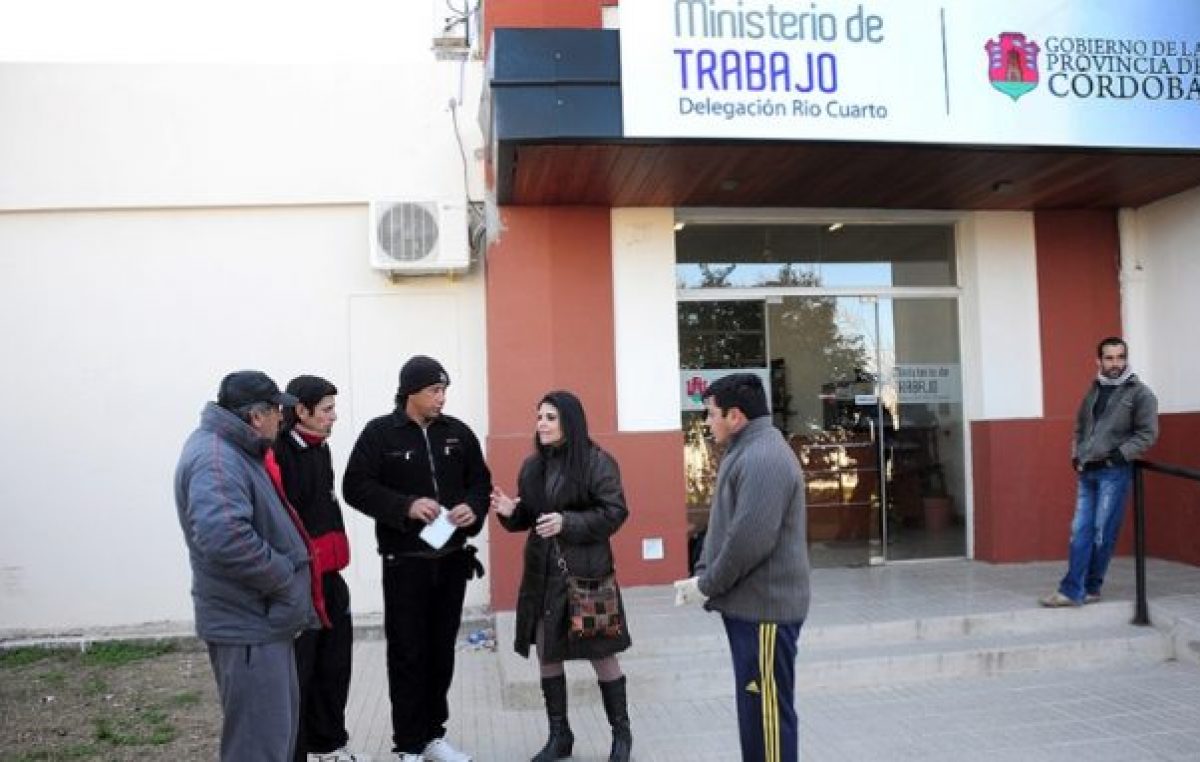 Por la crisis, creció 30% la demanda que recibe el Ministerio de Trabajo en Río Cuarto