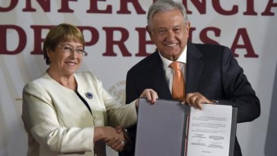 Bachelet apuesta a la Guardia Nacional creada por López Obrador
