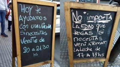 La Boca: Entregan viandas a personas necesitadas
