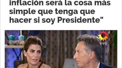 Macri y su incapacidad para controlar la inflación