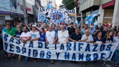 Convocan en Rosario a una nueva marcha contra los tarifazos y el ajuste