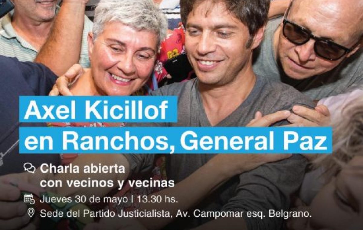 Kicillof recorre la Provincia como candidato y con sus habituales “charlas abiertas”