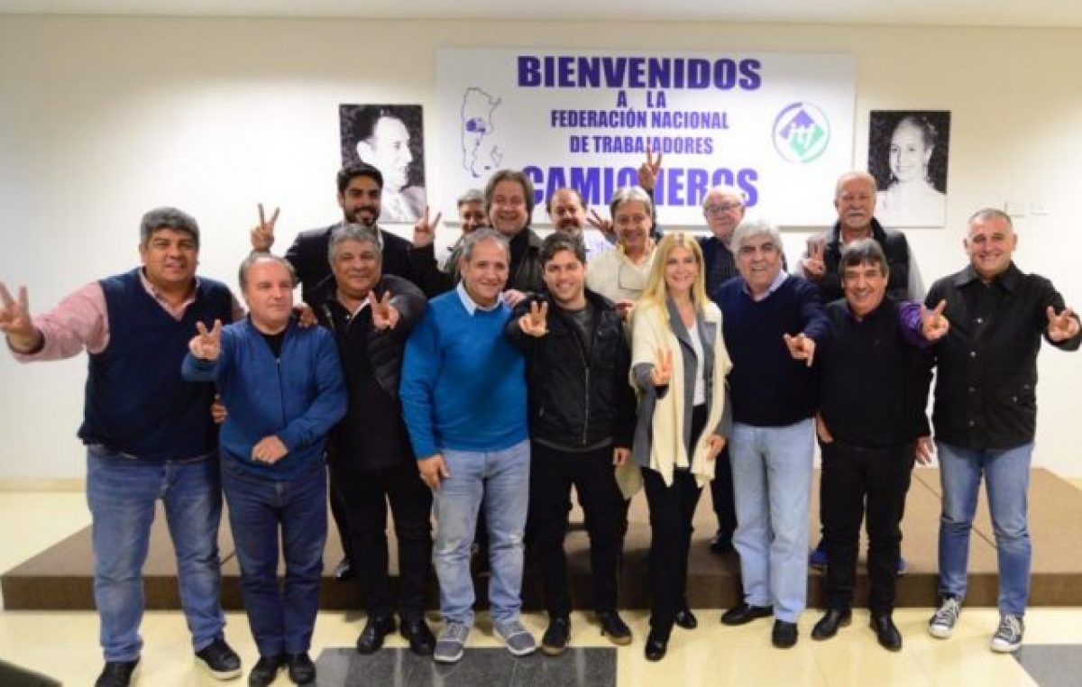 El Frente Sindical de los Moyano formalizó su apoyo a la fórmula Kicillof – Magario