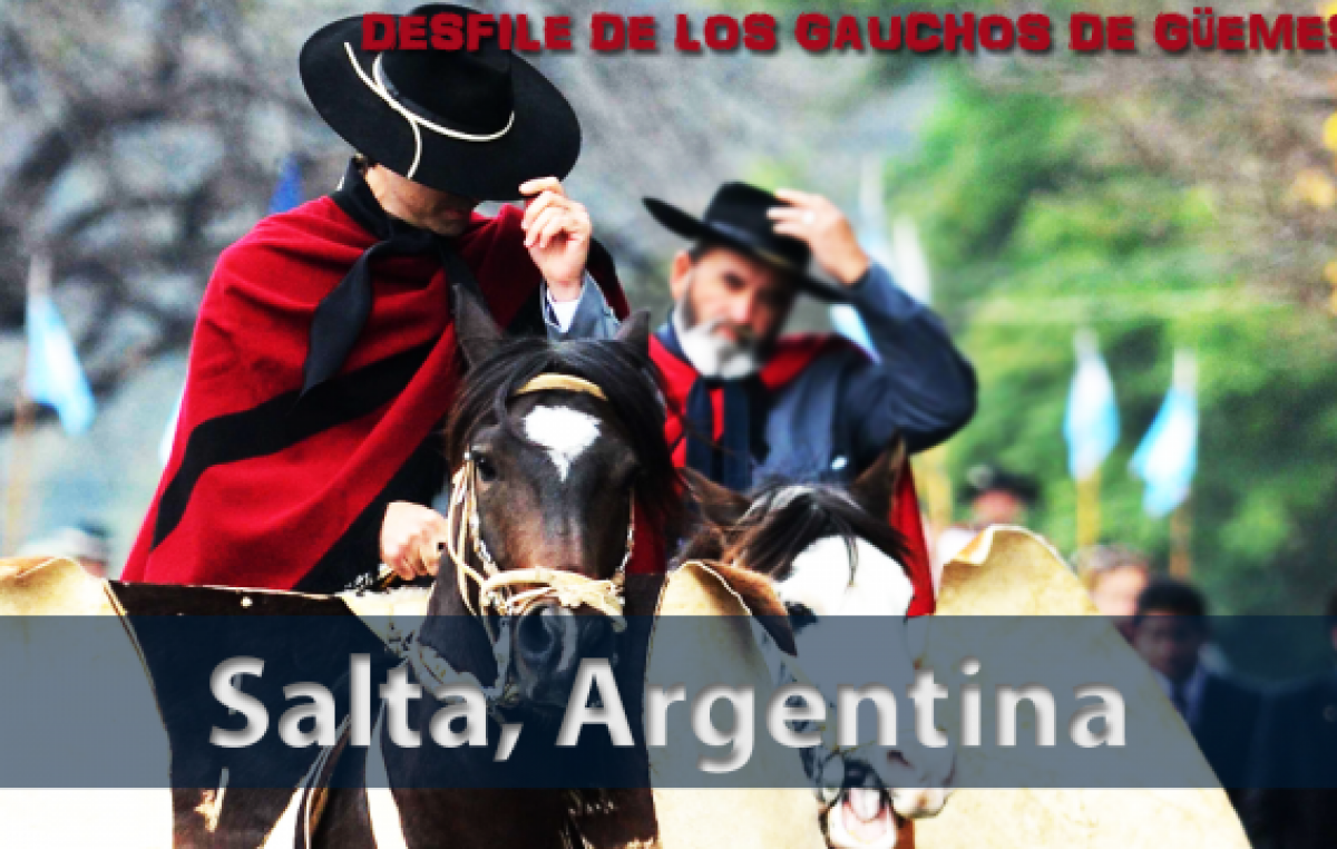 El desfile de los gauchos de Güemes