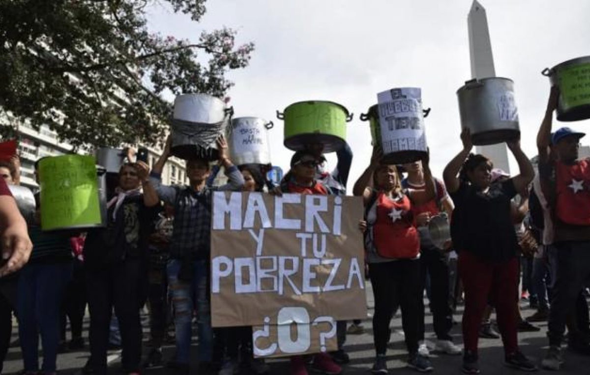 Impresionante «Polentazo» en todo el país contra la pobreza, el hambre y la desocupación