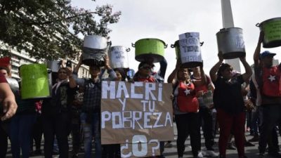 Impresionante «Polentazo» en todo el país contra la pobreza, el hambre y la desocupación