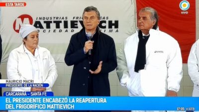 Posible cierre de un frigorífico que había reinaugurado Macri hace casi un año: 300 despidos