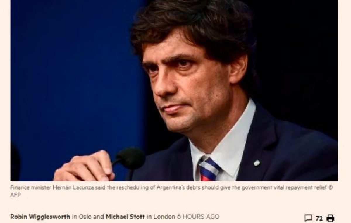 No es “reperfilamiento”, es default: El Financial Times advirtió que Argentina caerá en cesación de pagos