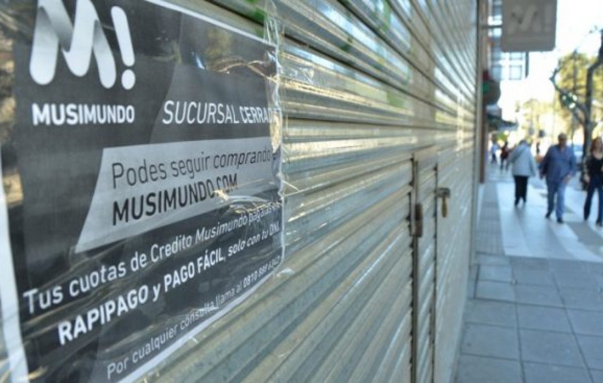 También cerró el local de Musimundo en Neuquén y ya son más de 30 en todo el país
