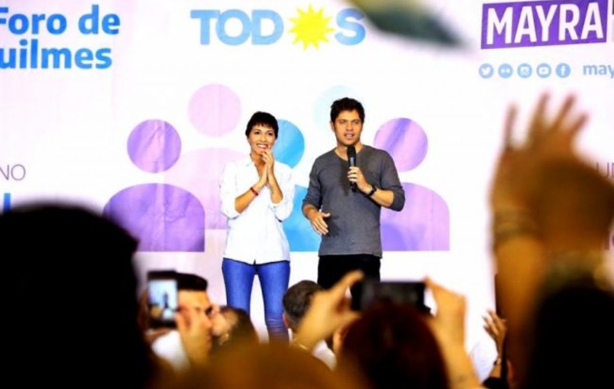 Kicillof y una chicana a los intendentes que se “esconden” de Vidal y Macri en los carteles