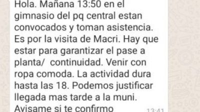 Municipales de Neuquén denuncian que los obligan a ir a la marcha #SíSepuede