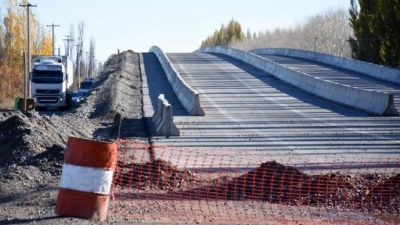 Nación recortó el envío de fondos para la obra pública en Río Negro