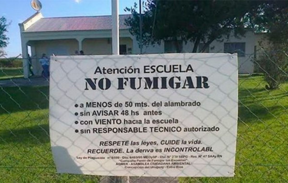 Otro freno a las fumigaciones cerca de las escuelas rurales entrerrianas