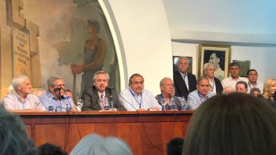 FESTRAM Santa Fe en la CGT con Alberto Fernández