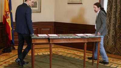 Campaña del miedo contra un gobierno de izquierda en España