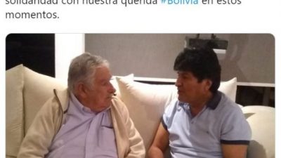 Pepe Mujica se reunió con Evo Morales 