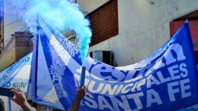 Municipales santafesinos en alerta por despidos y falta de pagos