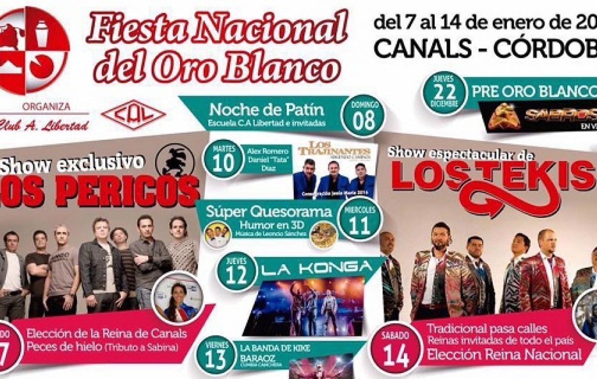FIESTA NACIONAL DEL ORO BLANCO, del 4 al 12 de enero, Canals