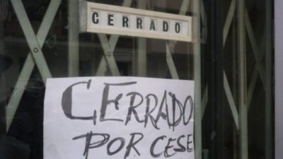 Cerraron en cuatro años más de 24 mil empresas empleadoras