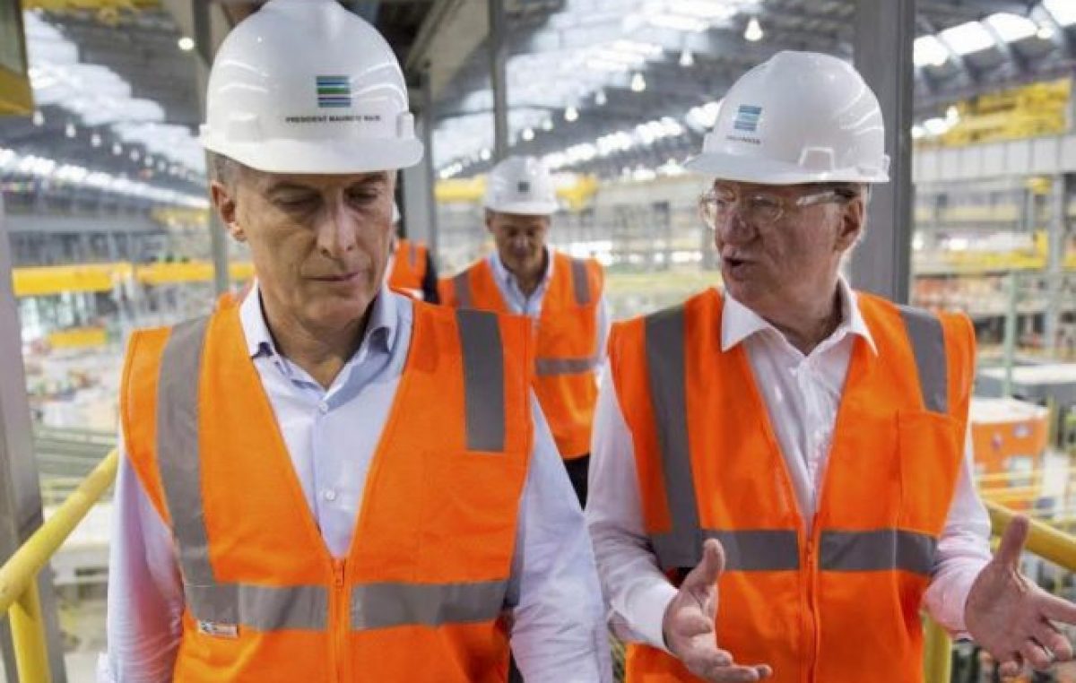 Una ayudita de Macri a Techint