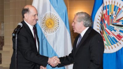 Solá desplazó al embajador ante la OEA que nombró Macri antes de irse