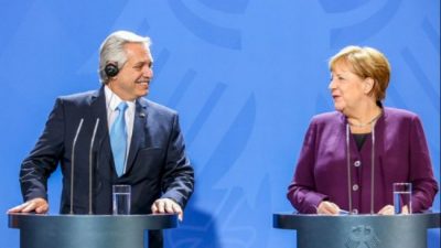 Junto a Alberto Fernández, Merkel celebró «los encuentros con el Fondo Monetario Internacional”