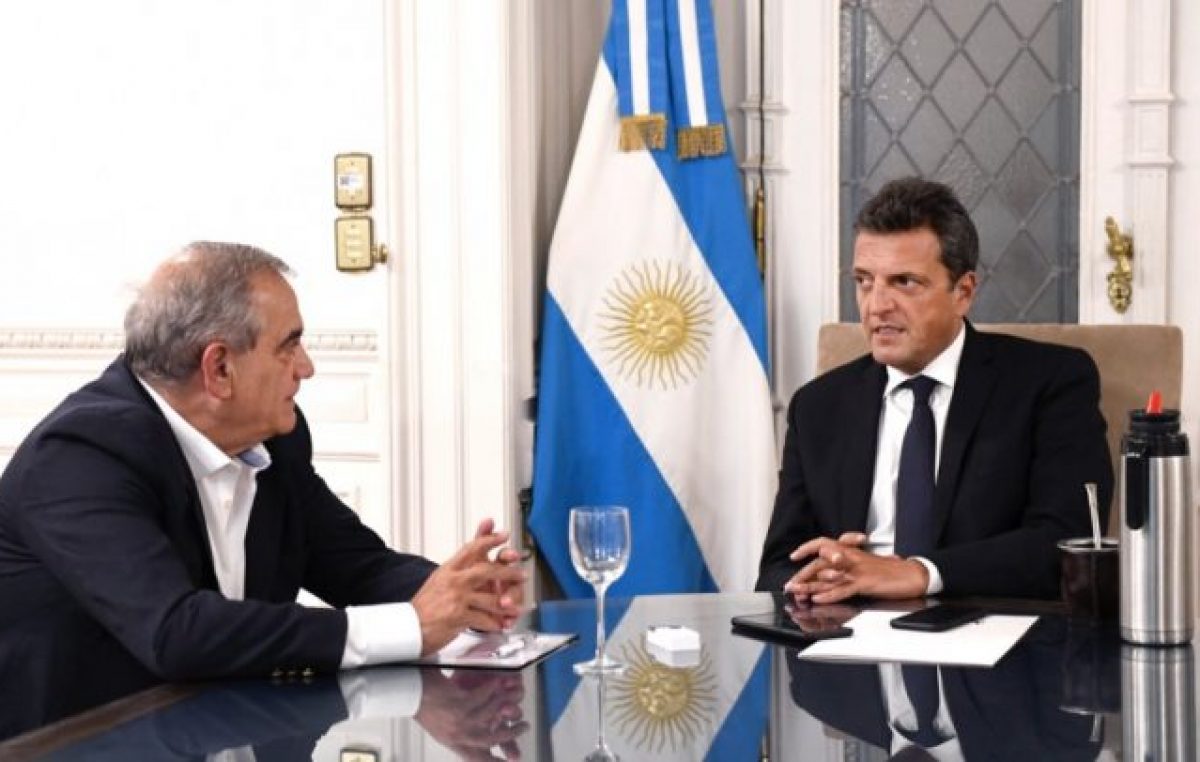 Massa recibió al titular de Coninagro e iniciaron el diálogo en torno a una ley de seguros multiriesgo