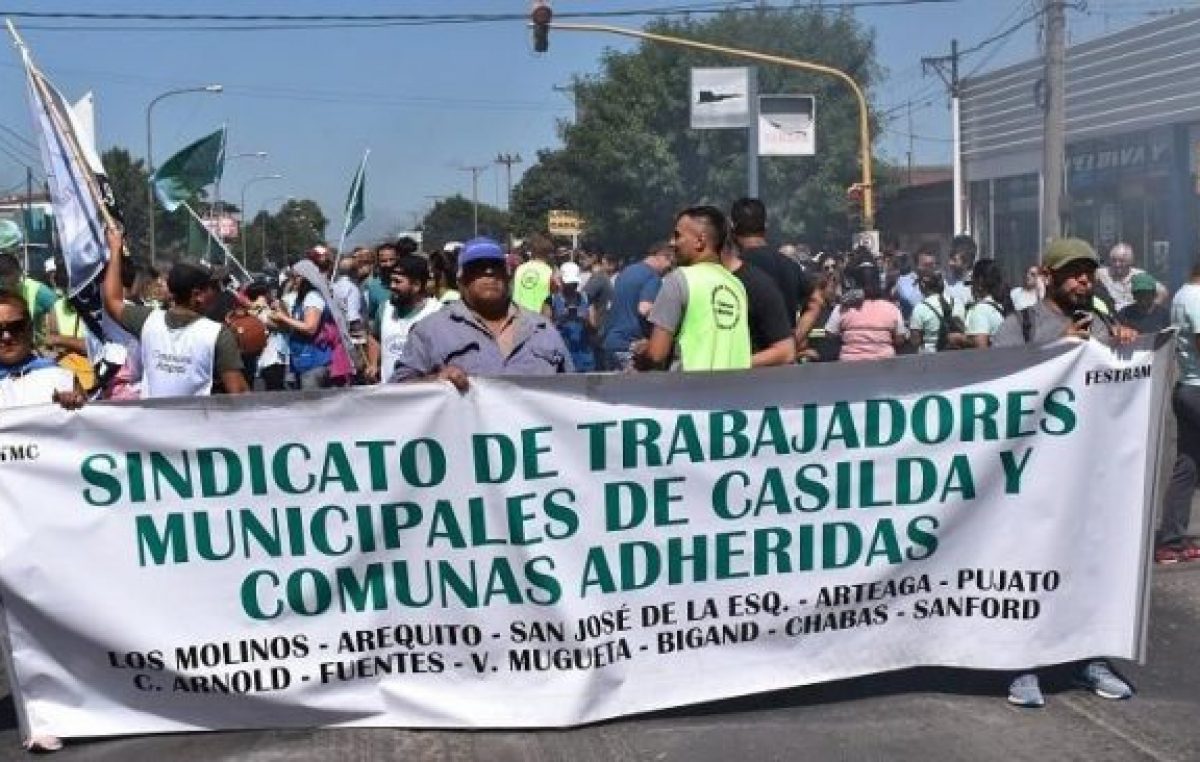La ruta nacional 33 volvió a arder por los trabajadores municipales de Casilda
