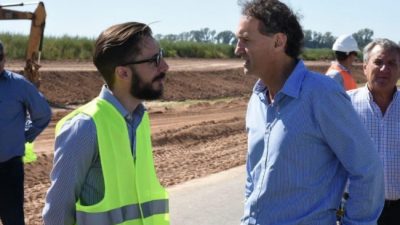 Katopodis y Simone recorrieron obras para dar un mensaje de reactivación y tranquilizar a intendentes