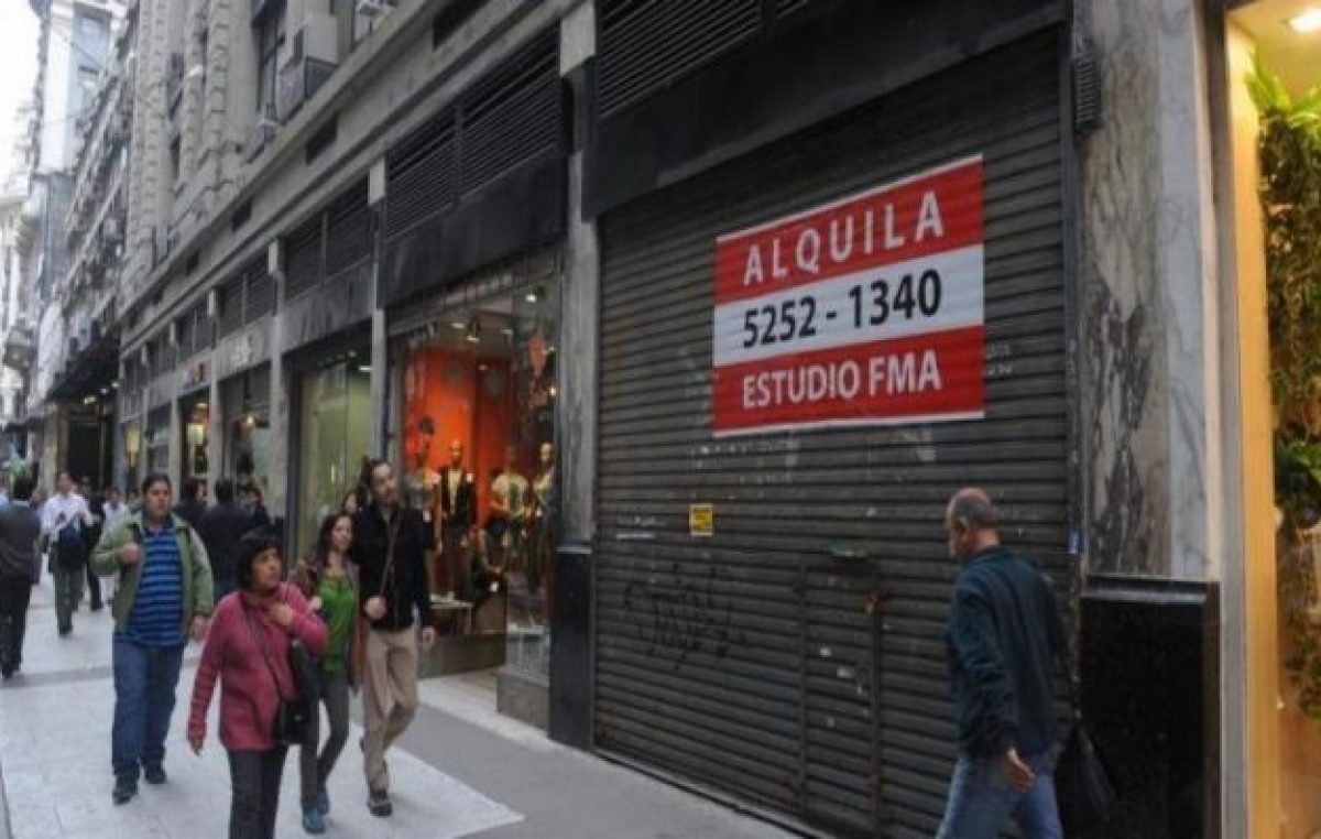 Aumentan los locales cerrados en avenidas porteñas