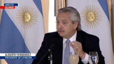 Alberto Fernández: «Tal vez esta sea la oportunidad para construir un país más solidario»
