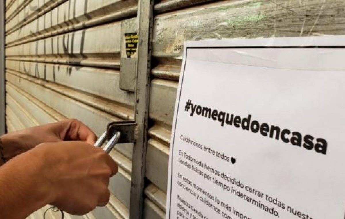 Comercios cerrados y sueldos en riesgo