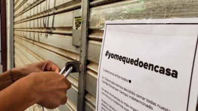 Comercios cerrados y sueldos en riesgo