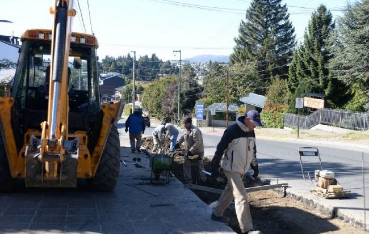 La obra pública que sigue en Bariloche a pesar de la cuarentena