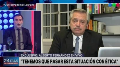 Alberto Fernández: «El Estado va a estar más presente que nunca para cuando esta pesadilla acabe»