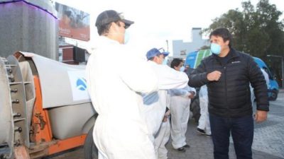 Un aplauso del intendente de Neuquén para los recolectores de residuos