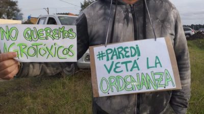 Mar Chiquita: Paredi no vetará la ordenanza que habilita a fumigar a 150 metros y hay polémica