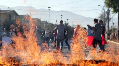Se repiten las protestas por hambre en el sur de Santiago