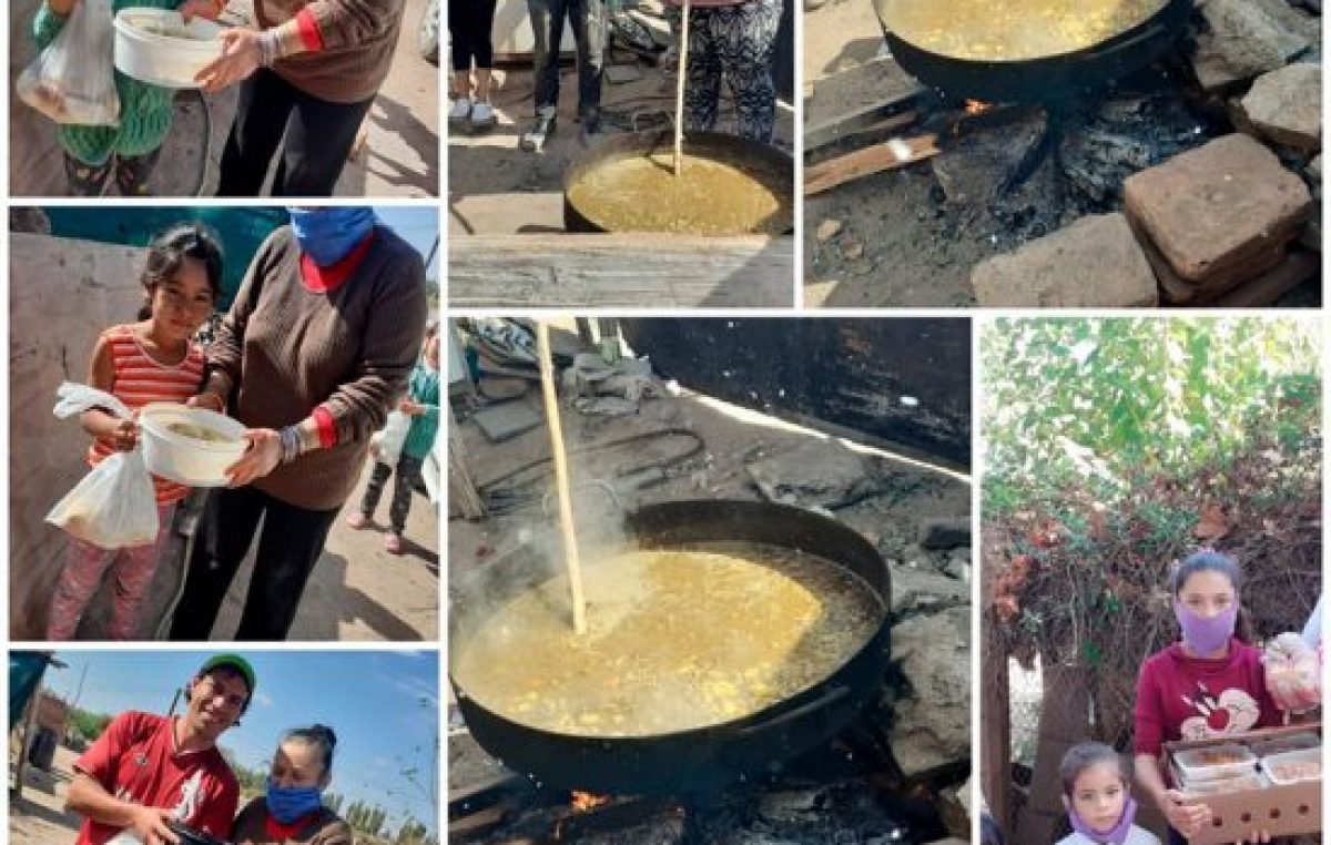 Mendoza: Dan la merienda a 70 niños todos los días y sólo reciben 1 caja de leche por semana
