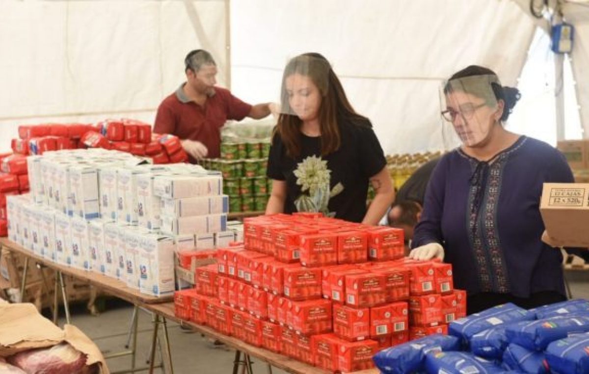 Ya se entregaron más de mil toneladas de alimentos en Rosario