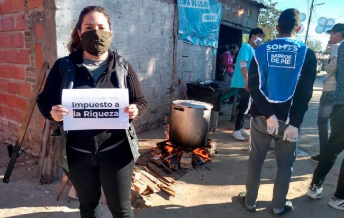 Locros populares y el reclamo por el impuesto a las grandes fortunas
