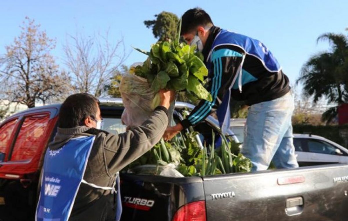 El Mercado Santafesino acerca bolsones de comida a más de 70 familias