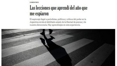 El espionaje ilegal del macrismo llegó a las páginas del New York Times 