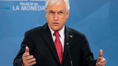 El rechazo a la gestión de Piñera alcanzó un 74 por ciento
