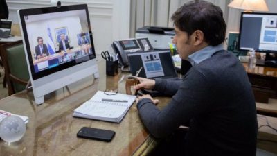 Kicillof: «Hay 5 millones de alumnos en Provincia y el 30% tiene problemas de conectividad»