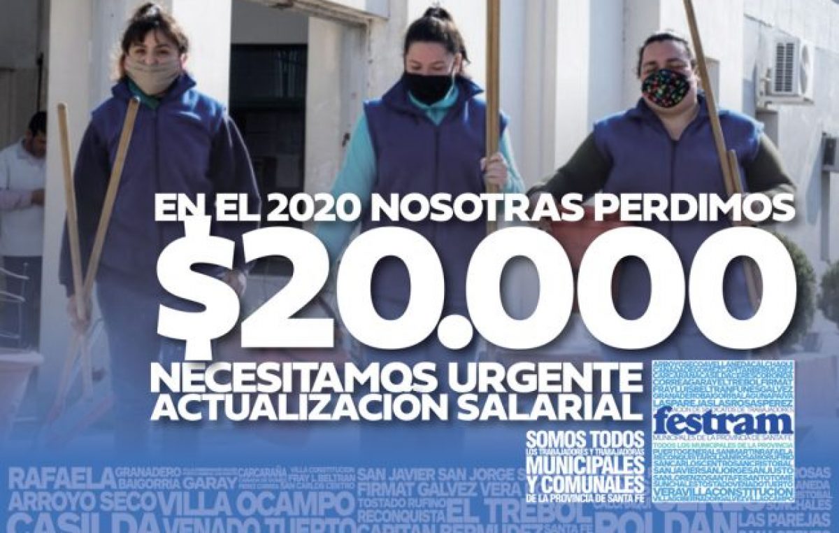 Santa Fe: Municipales paran por 48 horas en reclamo de paritarias