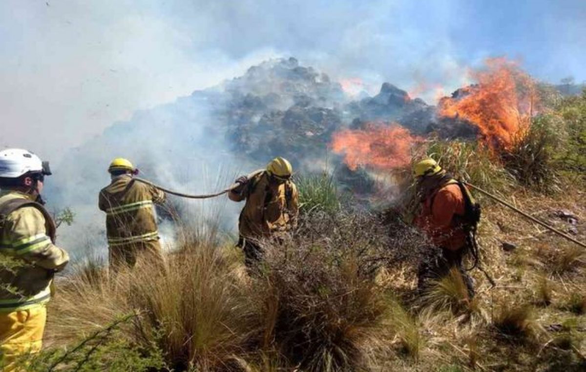 Desde hoy, Nación emitirá partes diarios sobre los incendios en el país
